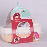 Bonikka - Grace Baby Doll in Carry Cot With Bottle & Blanket