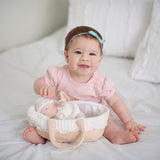 Bonikka - Grace Baby Doll in Carry Cot With Bottle & Blanket
