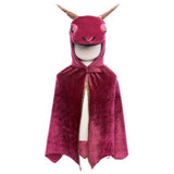 Great Pretenders - Burgundy & Copper Starry Night Dragon Cape - Size 5-6