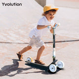 YVolution - Glider Classic 3 wheel Scooter - Black