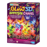 3D Glow Butterfly Canvas