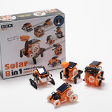 Johnco - 8 in 1 Solar Educational Robot Kit