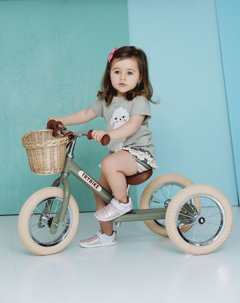 Trybike Steel Green Vintage Edition Bike Good to Play
