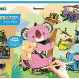 Avenir - Scratch Art Joint Puppets - Forest Animals