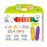 Haku Yoka - Happy Pea Pod Crayons - 24 Colours