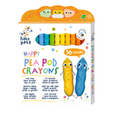 Haku Yoka - Happy Pea Pod Crayons - 36 Colours