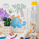 Haku Yoka - Colouring Roll Kit - Dino World