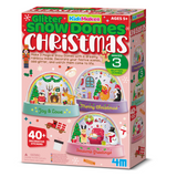 4M - KidzLabs - Glitter Snow Domes Christmas