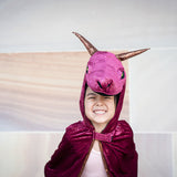 Great Pretenders - Burgundy & Copper Starry Night Dragon Cape - Size 5-6