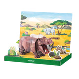 mierEdu - Adjustable 3D Puzzle - Hippopotamus Deluxe