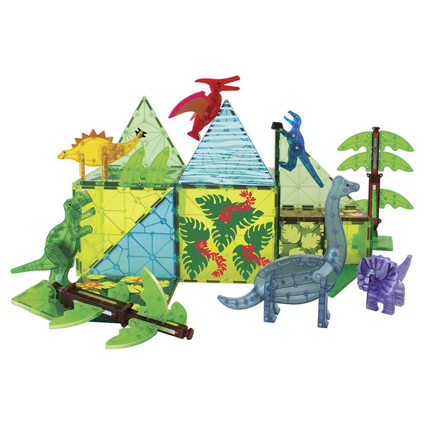 MAGNA-TILES - Dino World XL - 50 Piece Set