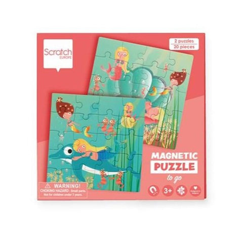 Scratch Europe - Puzzle - Magnetic Puzzle Book To Go - Mermaids