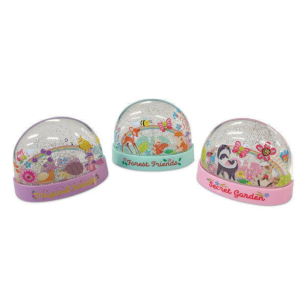 4M - KidzMaker - Mini Glitter Rainbow Water Domes