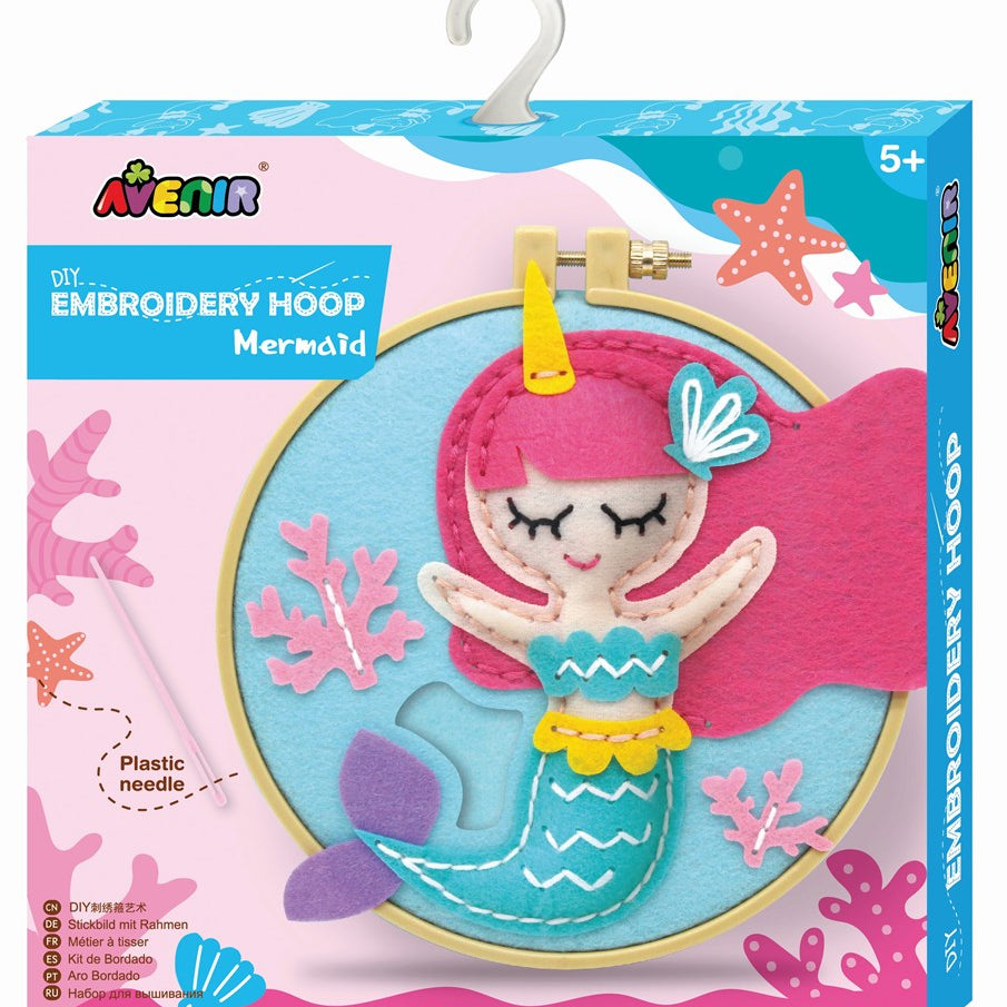 Embroidery Hoop Mermaid