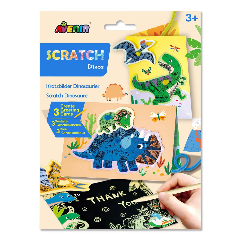 Scratch Greeting Card Dinos