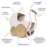 Kinderfeets - Walker Pram - White